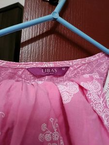 Libas Printed Kurta set with White Lace