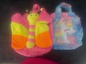 Cute Butterfly &amp; Unicorn Plush Bags