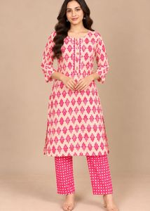 Stylish Printed Kurta Set