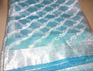 Elegant Blue Saree with Silver Border