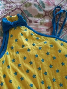 Starry Yellow Romper