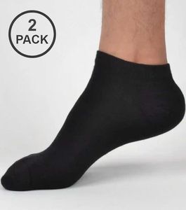 Pack of 2 black ankle socks