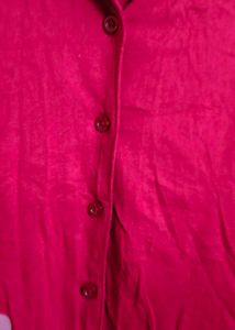 Clovia Maroon Graphic Print Kurta Top