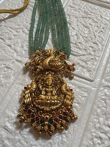 Elegant Gold Peacock Pendant Necklace &amp; Earrings