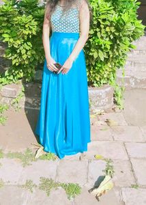 Stunning Blue Embellished Gown
