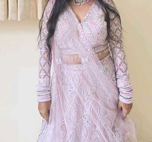 Beautiful Lilac Embroidered Lehenga Choli