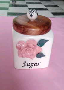 Decorative Ceramic Sugar Jar