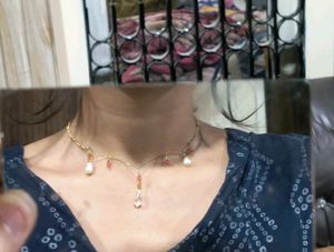 Handmade Elegant Pearl &amp; Pink Bead Necklace | Ligh