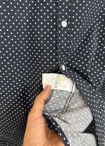 Men's Polka Dot Shirt with Cartoon Print