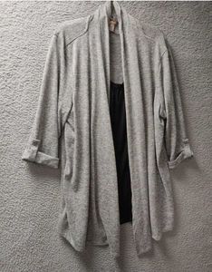 Open Front Shirt with Attached Tank Top