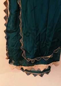 Elegant Teal Kurta Set with Dupatta