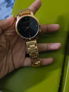 Elegant Rose Gold Tone Women's Watch