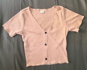 Pink Button-Down Top - FREE SHIPPING!!