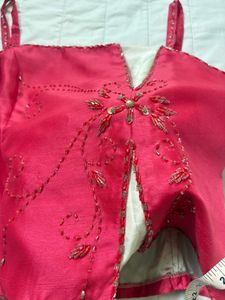 Designer Embellished Pink Blouse