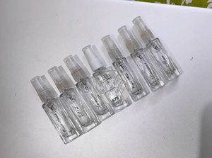 7 empty glass bottle