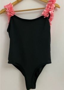 Chic Black One-Piece Swimsuit