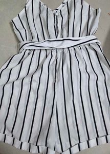 Striped Romper Jumpsuit