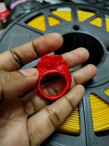 Unique Red Rose Ring