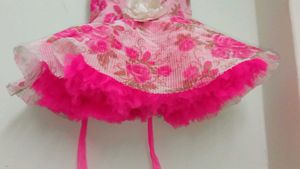 Adorable Pink Floral Baby Dress