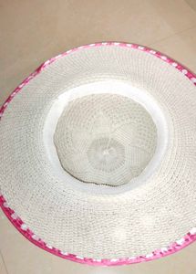 🌸 Cream Floral Summer Sun Hat | Stylish Wide Brim