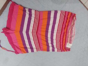 Strapless Striped Summer Dress
