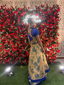 Anarkali gown with chunni