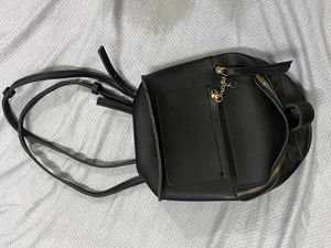 Stylish Black Mini Backpack
