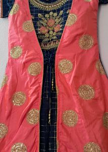 Blue &amp; Pink Kurta Set