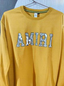 Amiri Yellow Sweatshirt