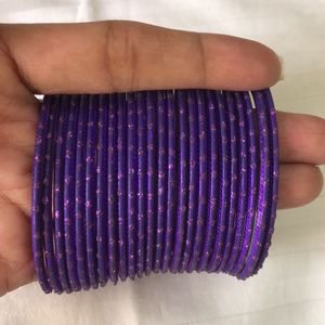 Purple Bangles Set - 2 dozens