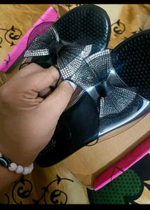 Sparkling Bow Party Wedges  in 6 size 40