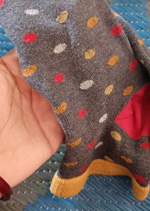 Red Striped Ankle Socks