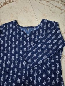 Blue Printed Kurta