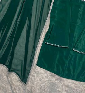 green colour very beautiful dress