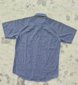 Calvin Klein Men's Blue Short Sleeve Shirt L