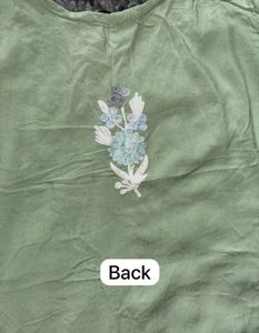 Elegant Light Green Embroidered Kurta