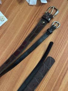 Stylish Crocodile Print Belts