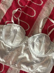 Sleek Satin Bustier Top