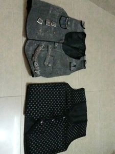 Black Half Sleeve Coti For Kids In Combo