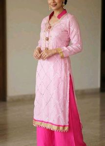 Pure georgette mirror Work wedding suit