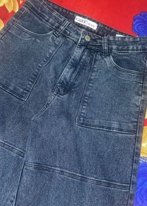 Retro Washed Cargo Jeans