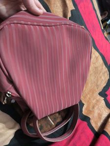 Dusty Rose Textured Shoulder Bag