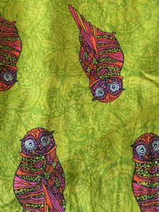 Whimsical Owl Print Kurta salwar Set