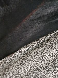 Black &amp; Patterned Layered Dress