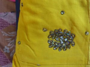 Vibrant Yellow Embellished Blouse