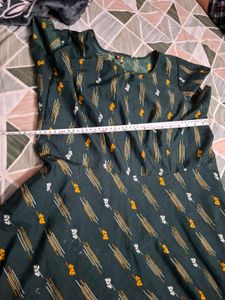 Chic Teal Printed Midi Dress