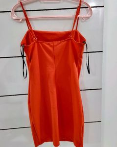 Forever 21 Vibrant Orange Mini Dress