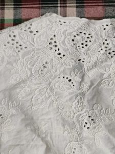 Elegant White Chikankari Blouse