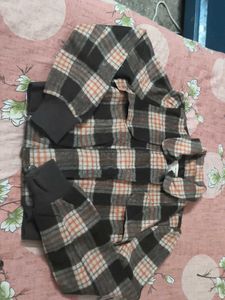 Cozy Plaid zipper winter jacket