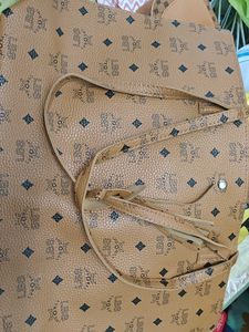 Stylish Brown Monogram Tote Bag